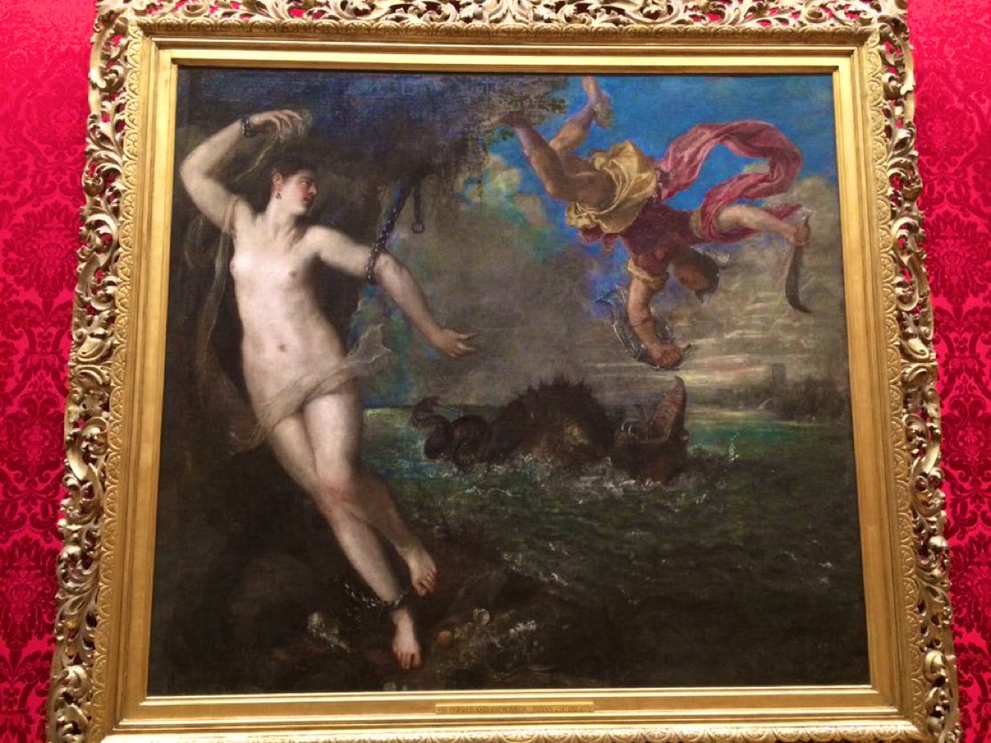 Dominiquepucini's tweet photo. Persee et Andromede (1556) #Titien(1490/1576) #manierisme https://t.co/IBdfPobdtN