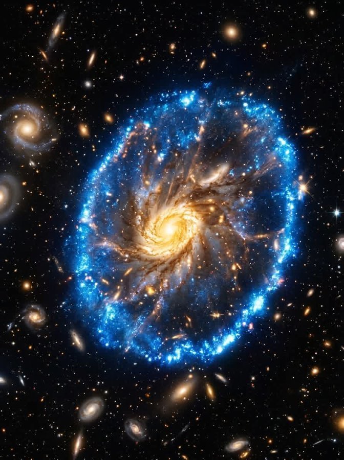 konstructivizm's tweet photo. The Sculptor Galaxy (NGC 253): A Starburst in Disguise 🌌

Meet one of the most dynamic galaxies in our cosmic neighborhood: NGC 253, known as the Sculptor Galaxy.

Lying just 11.4 million light-years away in the southern constellation Sculptor, it is the brightest and largest member of the Sculptor Group — the nearest galaxy group to our own Local Group. Viewed nearly edge-on, this large barred spiral looks deceptively calm at first glance… but it’s hiding a powerful secret.

A Starburst Galaxy in Full Bloom
Despite its elegant spiral appearance, NGC 253 is one of the most intensely star-forming large galaxies near us. It is classified as a starburst galaxy — a system where stars are being born at an extraordinary rate.

In visible light, you can already see a bright, mottled central region packed with star formation, crossed by dark dust lanes. But the real fireworks are revealed at other wavelengths:

Infrared**: Warm dust glows brightly, heated by thousands of young, massive stars.  
Radio**: Intense emission from supernova remnants — the explosive deaths of those short-lived massive stars.  
X-ray**: Superheated gas being blasted outward by the collective fury of countless supernovae.

The Superwind
The most dramatic feature is the superwind — a powerful outflow of gas and dust driven perpendicular to the galaxy’s disk by the relentless energy of the starburst. This wind launches filaments of hot gas thousands of light-years above and below the plane, visible in H-alpha and X-ray light.  

It’s carrying heavy elements forged in supernovae out of the galaxy and into the surrounding intergalactic space — helping chemically enrich the universe itself.

A Perfect Cosmic Laboratory
Because it’s so close, NGC 253 offers astronomers one of the best opportunities to study feedback processes in galaxies: how intense star formation regulates itself by injecting energy and momentum into the surrounding gas, eventually slowing down or shutting off further star birth.

Beautiful, powerful, and incredibly active — the Sculptor Galaxy is a vivid example of how even “normal-looking” spirals can harbor extraordinary levels of cosmic violence and creation.

A starburst wearing a spiral disguise, just 11 million light-years from home