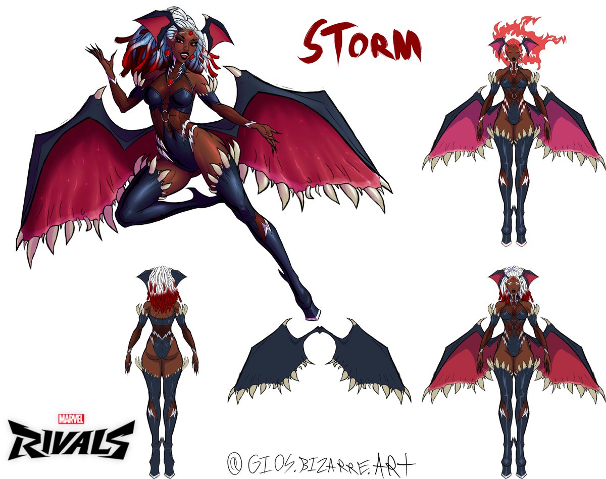 giosbizarreart's tweet photo. Storm - “Bloodstorm” Skin Concept 
#marvel #marvelrivalsㅤㅤ #xmen #storm https://t.co/SRusg2ULbX