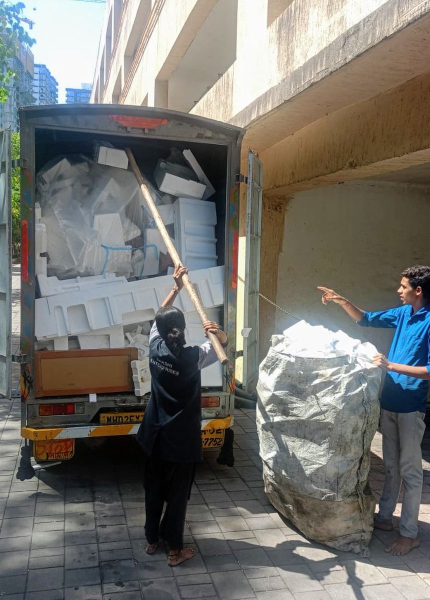 APBThane's tweet photo. Total 485 Kgs. of Thermocol (EPS) Waste collected from Societies and Commercial Establishments in June 2026 in Anti-Plastic Brigade Charitable Trust's (APBCT) Thermocol Collection Drives in Thane and this collected thermocol sent for Recycling by Shrunkhala. https://t.co/ANEcBUiBpJ