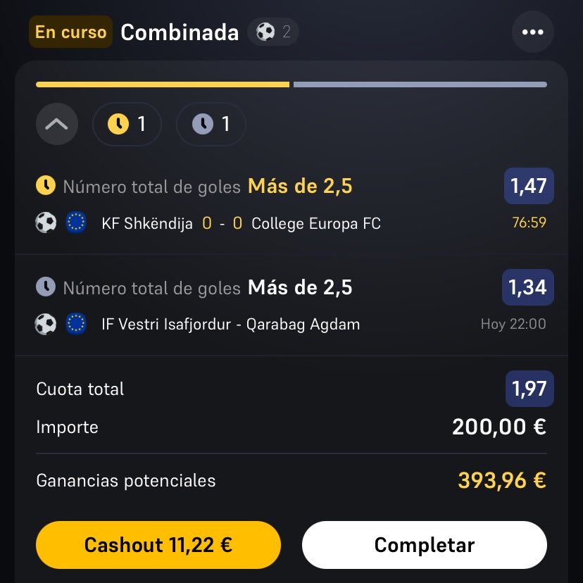 MasonBet2023's tweet photo. ❌-1 unidad

El 0 goles en este partido era cuota @22

Vienen de meter 5 en Gibraltar... increíble 🥲 https://t.co/9HxiJ0XQzj