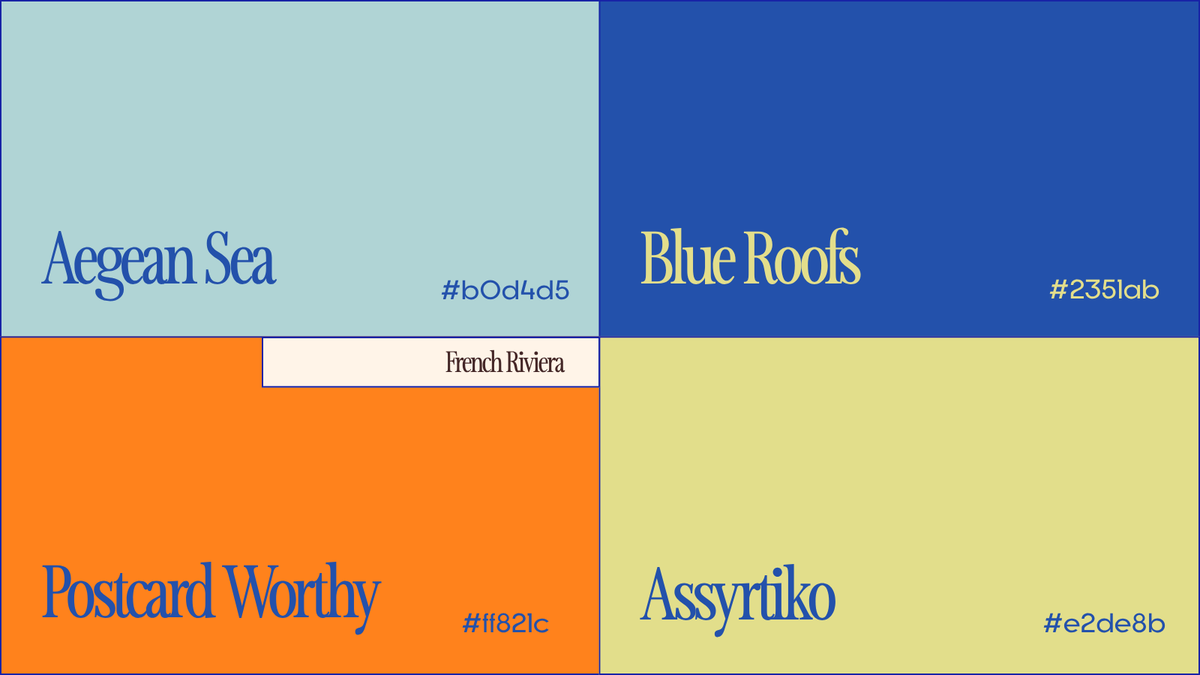 fontspring's tweet photo. No passport required ✈️🎨

We turned some of Europe's most iconic summer destinations into colour palettes!

Whether you're building a brand, refreshing a moodboard, or just dreaming of your next getaway, save these palettes for your next creative project 🌍 Which palette are you choosing?