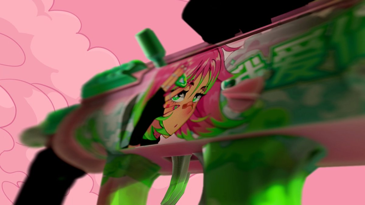 LOUDgg's tweet photo. a skin mais Kawaii do R6 passando pela sua timeline 🐰💚🌸✨ https://t.co/S0t8xjygX4