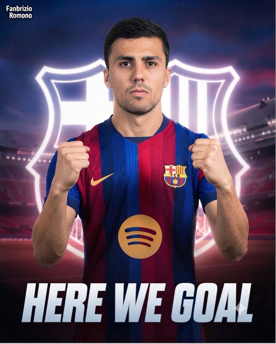 FanbrizioRomono's tweet photo. 🚨🔵🔴 EXCL: Rodrigo Hernandez to Barça, here we goal! Verbal agreement in place after key mission in England from Barça director Deco.

€45m guaranteed package plus €5m in add-ons, main part difficult to reach.

Rodri agreed on four year deal valid until June 2030 and he wanted Barça move.

Rodri set to undergo medical in USA followed by  contract signing after the World Cup final🔴🔵✈️