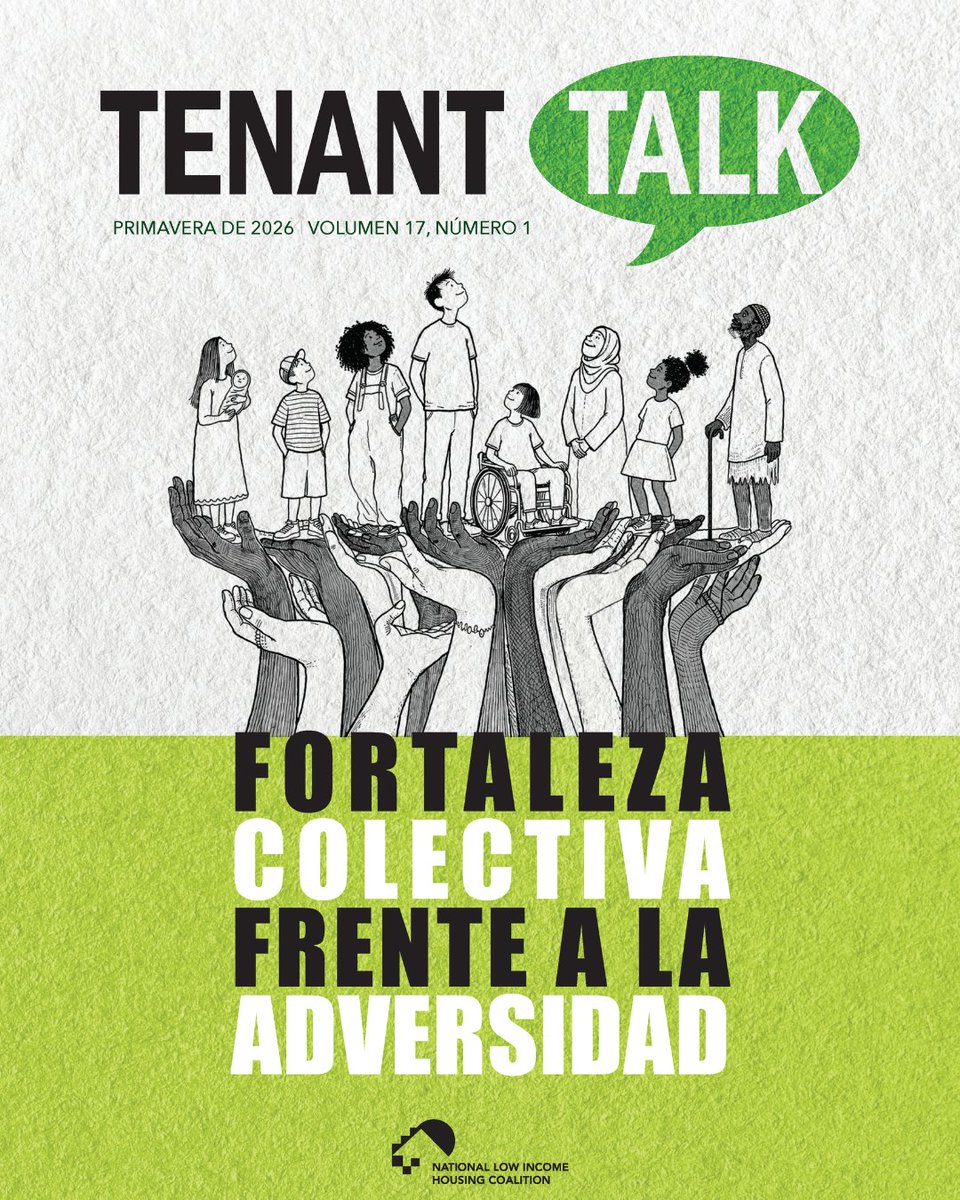 NLIHC's tweet photo. #NowAvailable, the Spanish edition of #TenantTalk: Fortaleza Colectiva Frente a la Adversidad!
This issue highlights resource about HUD programs and stories from advocates in different fields who have turned challenges into opportunities for success.
Read it here: https://t.co/Z4060QxCHp