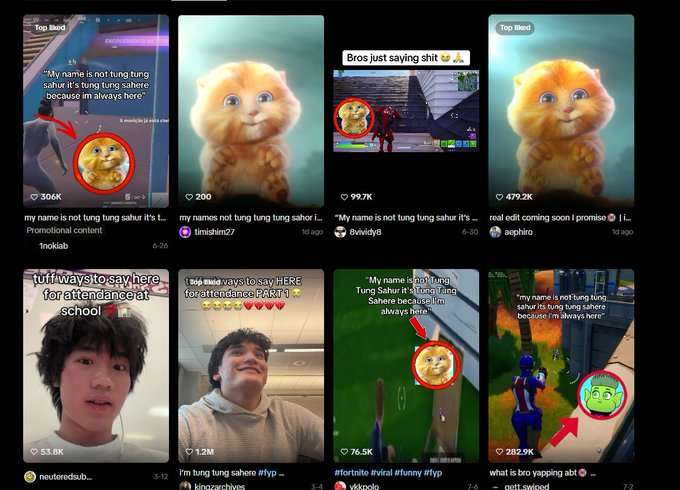 Cryptoguyonsoll's tweet photo. There's a new Triple T going viral on Tiktok right now and people are riding the meme

It's a cute ass cat called Tung Tung Tung Sahere cause he's always here

TripleS

https://t.co/H7gC3ORCin https://t.co/7d1ty3uVkp