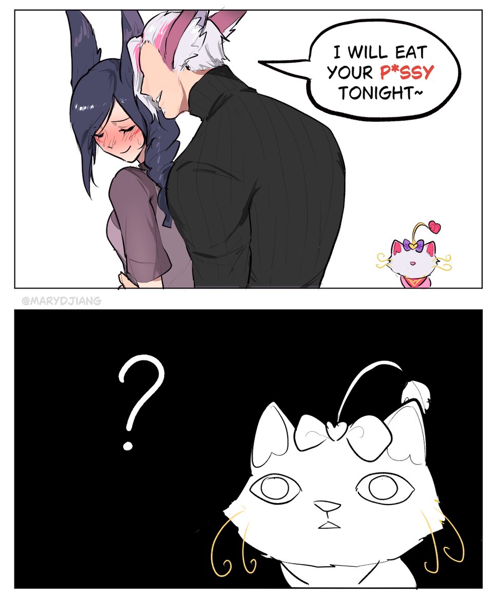 MaryDjiang's tweet photo. Nooo don't eat her p*ssy 😭😭!!
#LeagueofLegends #yayakan #yuumi https://t.co/2sdXgRznXi