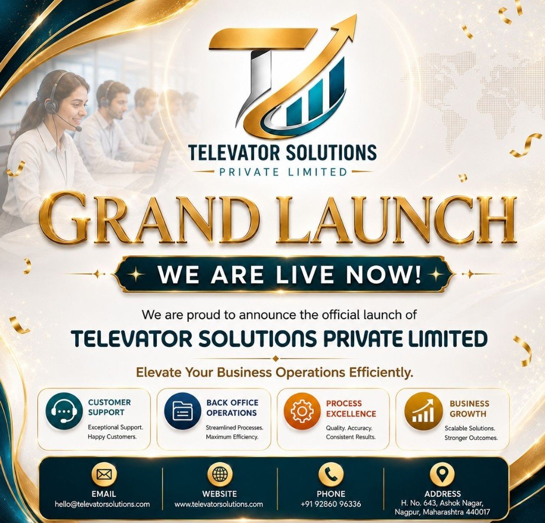 Nagpur_Vidarbha's tweet photo. #Nagpur #IT #AI #GCC #TechnologyCenters #Vidarbha #CentralIndia
🚀 Nagpur-based Televator Solutions Private Limited Opened its New Office in Nagpur.
https://t.co/JY7H8Ezi8B https://t.co/DUb5IC9wpk