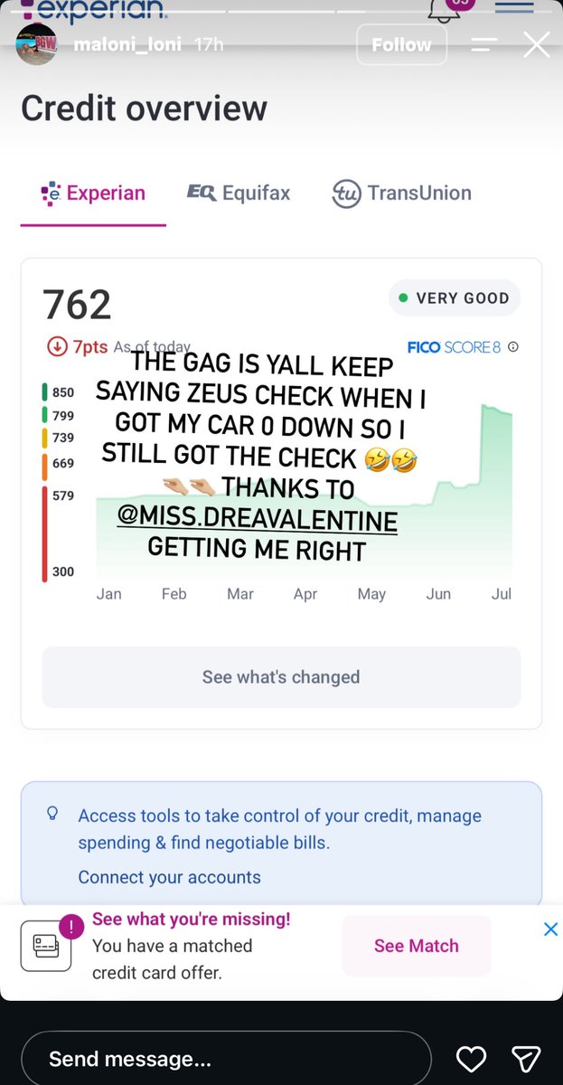 ayoo_des's tweet photo. I am screaming at Maloni posting this when it clearly says she was in the 579 range until last month 😭😭😭 #baddiesgonewild #baddies https://t.co/n7aKbaMHrP