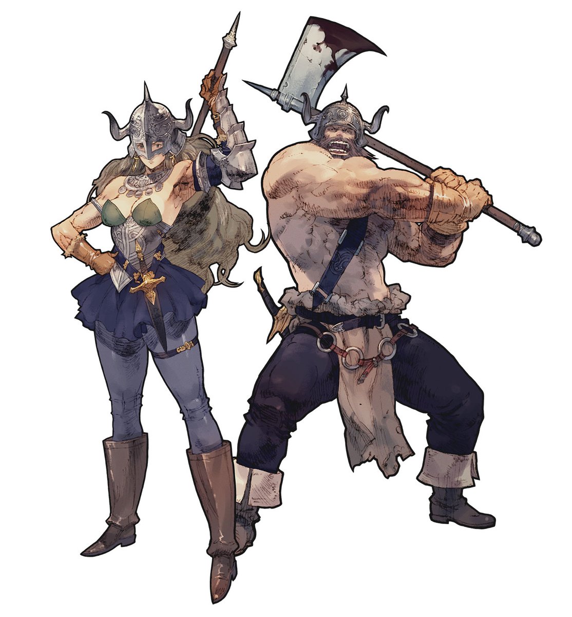 creativeuncut's tweet photo. Berserker, Cleric, Knight, and Lich from Tactics Ogre: Let Us Cling Together. 

More art from the game: https://t.co/exkhAOM34P https://t.co/Oq2484XZbz