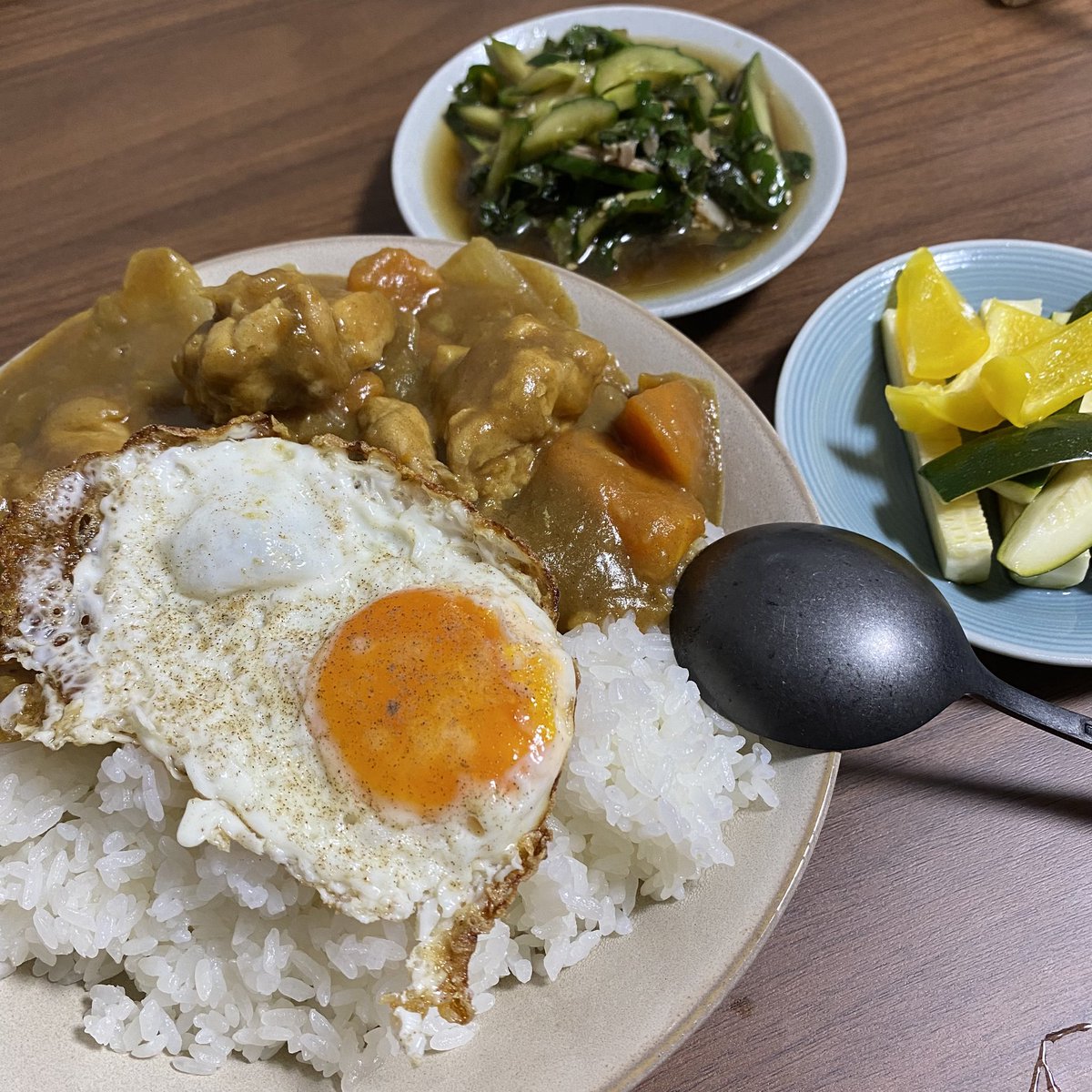 center_________'s tweet photo. 男飯で恐縮だけど、自炊続いてる。

#日常 https://t.co/c7SwJK5cbk