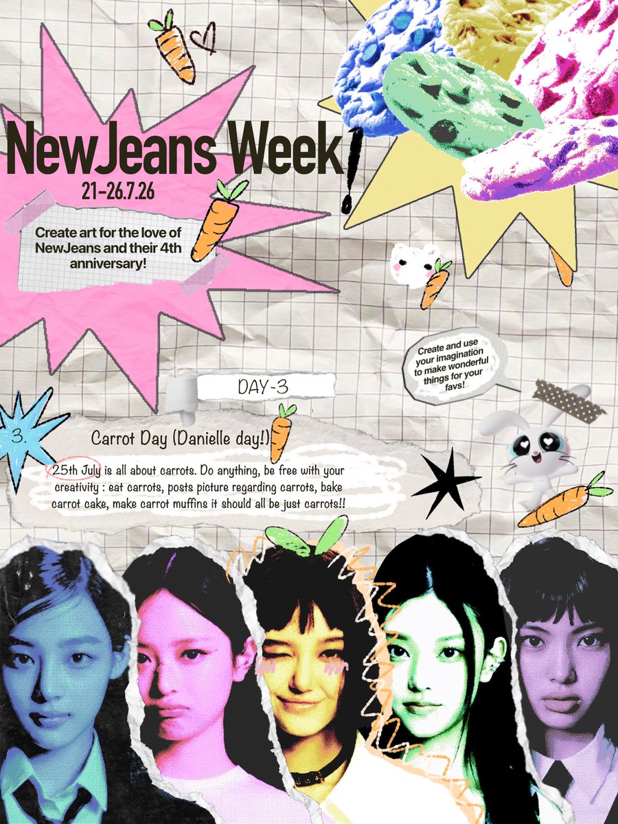 NewJeans Week - D3 25.7.26 Hashtags: #/NewJeans_4th_Anniversary