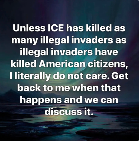 RockyMtMama1's tweet photo. Since Biden opened the border ICE agents have killed 29 illegals BUT since Biden opened the border ILLEGALS have killed over 13,000 Americans. https://t.co/OQYrdAIJPE