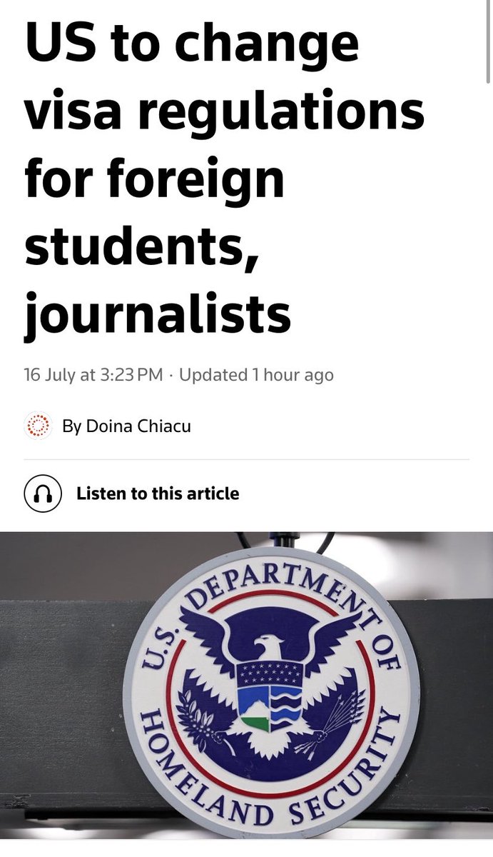 gregphil's tweet photo. Mauvaise nouvelle pour les correspondants aux US et + largement les journalistes qui couvrent l’actu 🇺🇸 : le visa I va être réduit à 240 jours (avec possibilité de reconduction) versus 5 ans jusqu’ici ⬇️ https://t.co/ARuKohTYxm