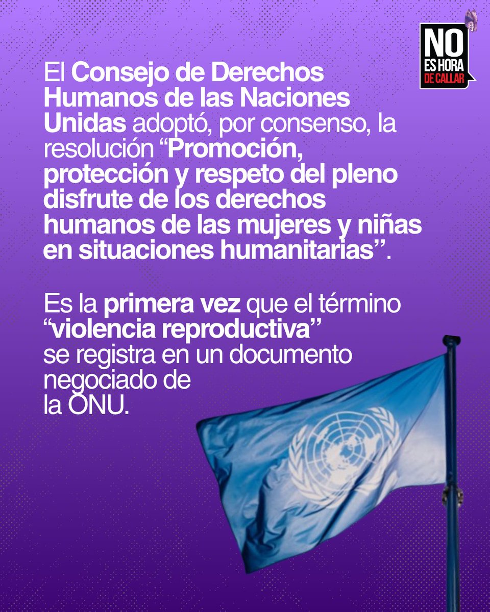 ELTIEMPO's tweet photo. 📌 El Consejo de Derechos Humanos de la Organización de las Naciones Unidas dio un paso histórico al reconocer la violencia reproductiva como una categoría propia dentro de la violencia de género. Un término que, hasta ahora, no había sido nombrado de forma explícita en un documento de consenso de este organismo.

🌍 La decisión se tomó en el marco de una resolución centrada en la protección de mujeres y niñas en contextos humanitarios, y llega después de años de reportes de agencias de la ONU sobre abusos reproductivos documentados en escenarios de conflicto armado y desplazamiento forzado en el mundo.

⚖️ Aunque prácticas como el embarazo forzado y la esterilización forzada ya eran sancionables bajo el Derecho Penal Internacional desde hace más de dos décadas, el aporte de esta resolución está en unificar estas conductas bajo un solo concepto reconocido diplomáticamente, lo que facilita su identificación, registro y denuncia.

#NoEsHoraDeCallar #ViolenciaReproductiva #ONU #ViolenciaDeGénero #DerechosHumanos @jbedoyalima