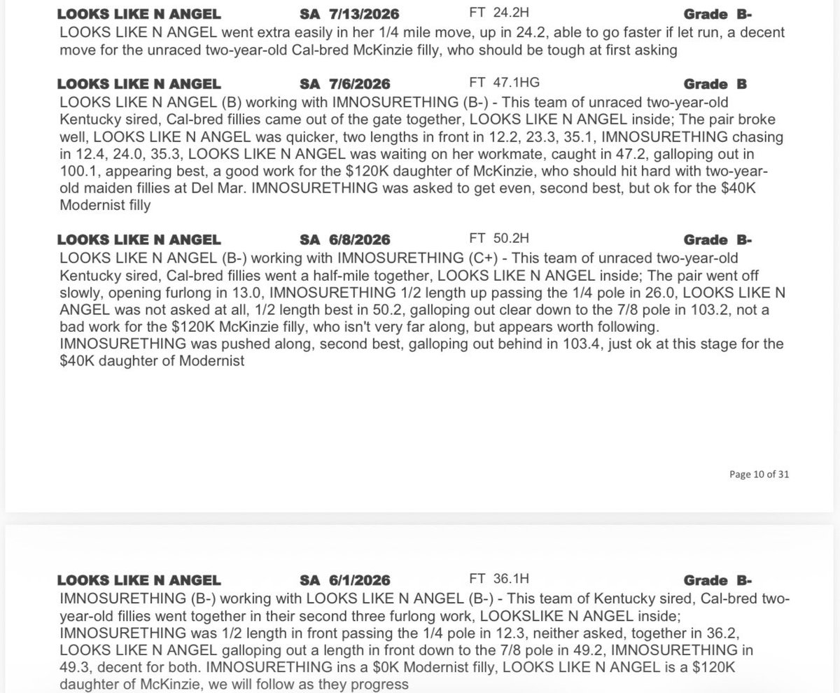 So Cal Workout Report (@SoCalWorkouts) / Posts / X