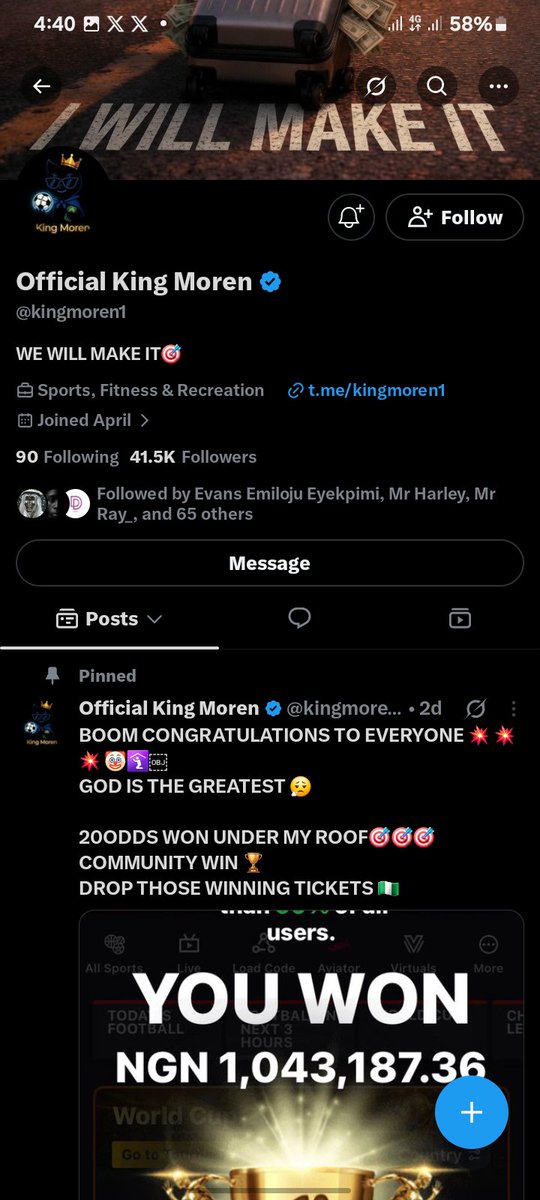 AbosedeFun21136's tweet photo. @isthaths @kingmoren1 I'm broke to be honest I will be happy if am lucky.

80 8868 8238 

Opay 

Abosede Funmilayo https://t.co/c8YSqX6WMr