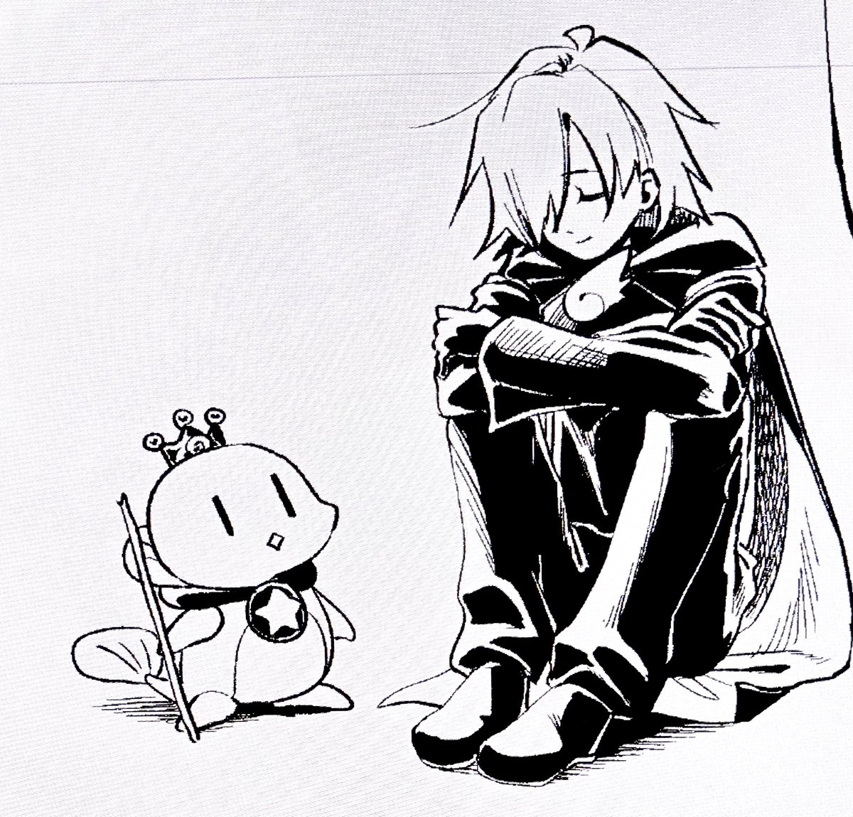 Motimoti_mgmg's tweet photo. 先輩の服を半泣きで描いたのに対し、王子は五分で仕上がったコマ https://t.co/swD01sx5Q5
