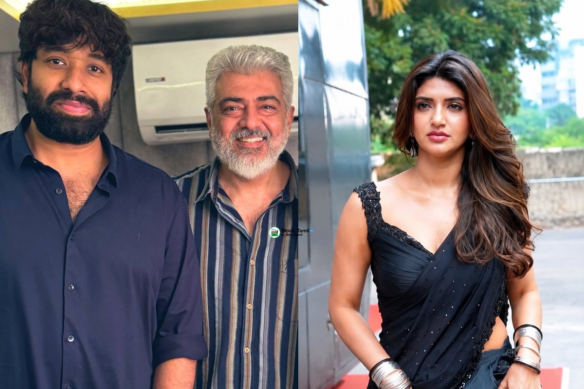 _MovieTamil's tweet photo. #AjithKumar's next film will be directed by Adhik Ravi. #Sreeleela has been cast as the Important Role. Talks are underway to bring #KayaduLohar on board, though nothing has been finalized yet. #Anirudh will compose the music for the film.

Production by AjithKumar 

#AK64 https://t.co/M6gdI6XJ5R
