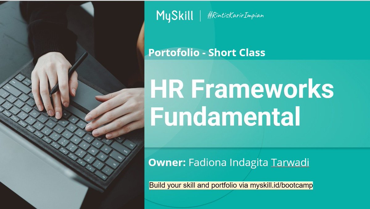 _mochiatto's tweet photo. Belajar di MySkill mengenai HR Frameworks Fundamental membuka perspektif baru bahwa HR bkn sekadar urusan administrasi, tp juga mitra strategis dalam mencapai tujuan bisnis. Bnyk insight baru yang siap diterapkan untuk pengembangan karier di dunia Human Resources #learnatmyskill https://t.co/hdC0N7Cn9Q