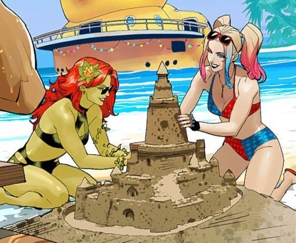 NightfireMain's tweet photo. Best iconic couples on the beach, drawn by @Danmora_c https://t.co/a4onkUe5WJ