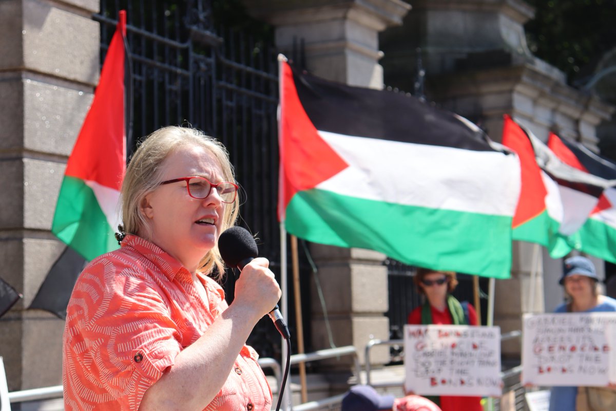 ipsc48's tweet photo. We were at the Dáil yesterday while Central Bank Governor Gabriel Makhlouf was at the Oireachtas Finance Committee, the ICJ and Genocide Convention are clear, we cannot have any complicity in apartheid Israel's genocide of Palestinians. The Central Bank must #StopFundingGenocide https://t.co/zE4PXazawh