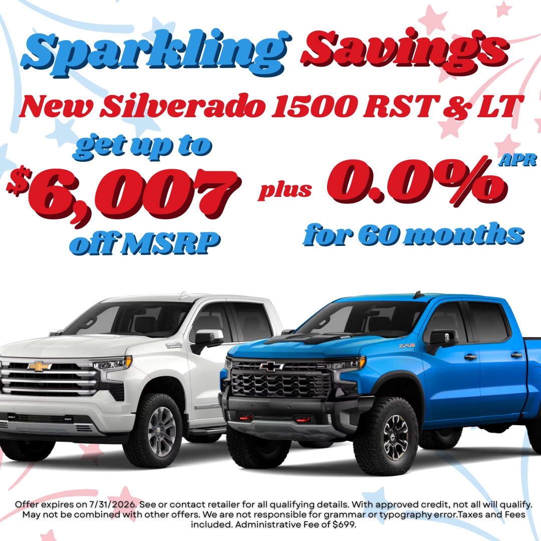 McCarthyLSChevy's tweet photo. ✨ Sparkling Savings Are Happening Now at Chevy Lee's Summit! ✨
Shop our sparkling savings here: https://t.co/IotN4MWWhW
#ChevyLeesSummit #LeesSummitMO #KansasCityChevy #SparklingSavings #Chevrolet #ChevyDeals #LeaseSpecial #NewChevy #Silverado #Equinox #Trax #JulySavings https://t.co/E2Smsrugdn