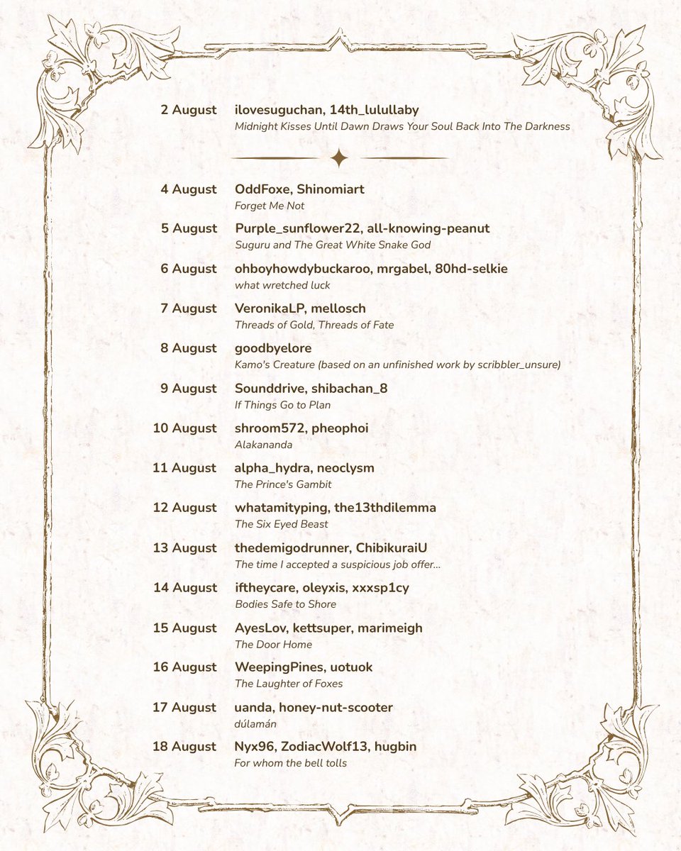 stsgbigbang2k25's tweet photo. Here's your bedtime story schedule 📖

Take a look at the wild and wonderful adventures that await you inside the Tale as Old as Time GoGe Big Bang collection, featuring over 30 collaborative works by 70 artists and writers!

Which one catches your eye? 👀 #SatoSugu #GoGe #五夏 https://t.co/RNqliXcKp6