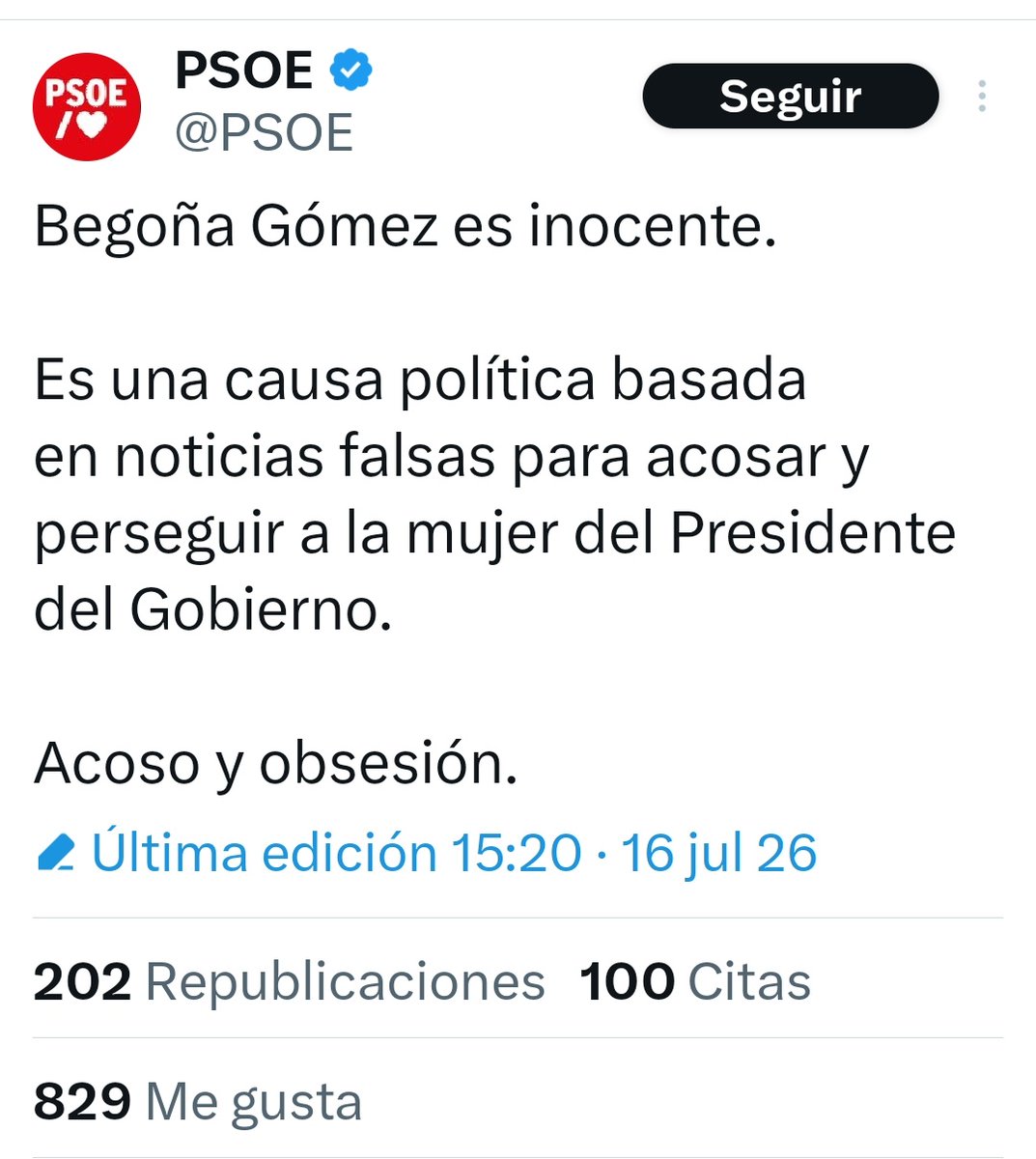 Proserpinasb's tweet photo. Ya no es lawfare, hemos pasado al acoso y a la obsesión https://t.co/MeNrJvgmD2