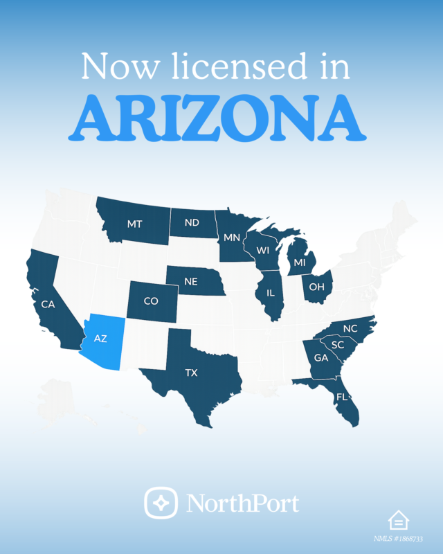 NPFMortgage's tweet photo. More states. Same NorthPort experience. 🏡

We're now licensed in 15 states, giving more buyers, homeowners, and referral partners access to the same fast, personalized mortgage experience that NorthPort is known for.

#MortgageBroker #HomeLoans #RealEstate https://t.co/zDmadJsQqz