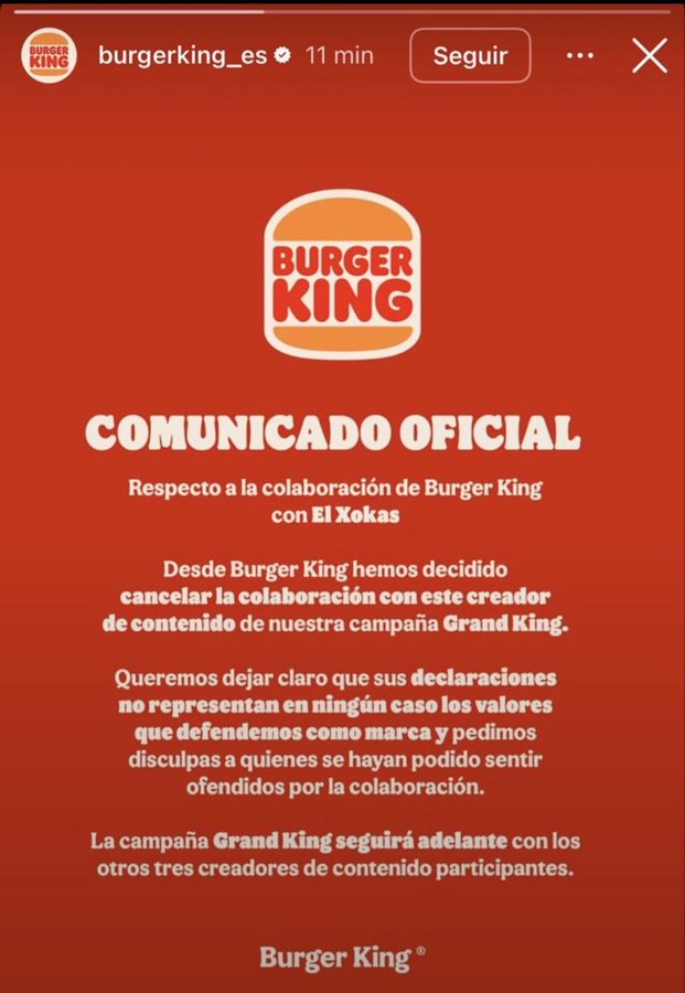 japonce67's tweet photo. ¿Sabéis lo que os digo? @elxokas 

Que le van a dar mucho por cvlo a @burguer_king_es @BurgerKing 

Que cunda el ejemplo RT https://t.co/7cAw0QVPyO