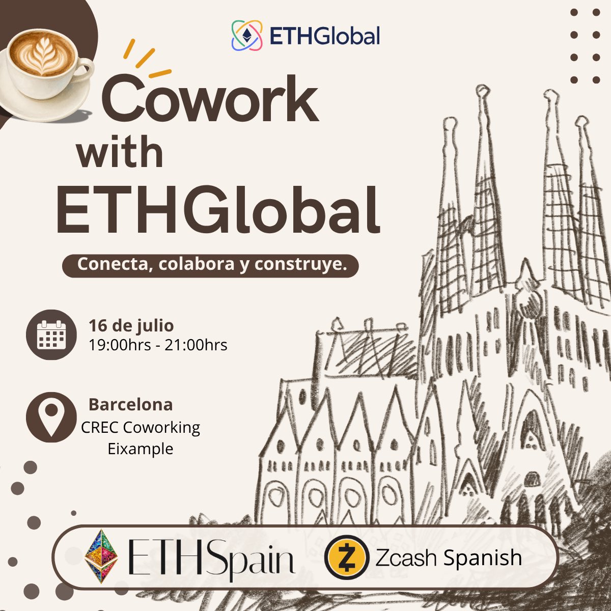 estrelladelcar_'s tweet photo. Ya casi empezamos!!👀

Si estás por Barcelona, todavía puedes unirte.

Aquí te dejo la ubicación y el enlace para registrarte. ¡Nos vemos en un rato! ☺️

https://t.co/2T3aqlhILV

@ETHSpain_ 
@Adriansan_dot 
@ETHGlobal 
@ZcastEsp https://t.co/P5WIeSc6ID