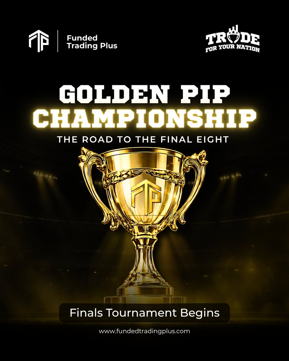 FundedTradingP's tweet photo. 🏆 The final tournament is underway!

The last traders are going head-to-head in the battle for the Golden Pip, with some incredible prizes on the line.

Congrats & good luck to: 
• Marc
• Kenedy
• Alireza
• Geoffrey
• Kennedy
• John
• Rethabile
• Walter

Even if you're not in the tournament, you can still get involved. Pick your World Cup team for a chance to win one of 20 $10K challenge accounts!

 Pick your team here: https://t.co/Uz66hg5HwB