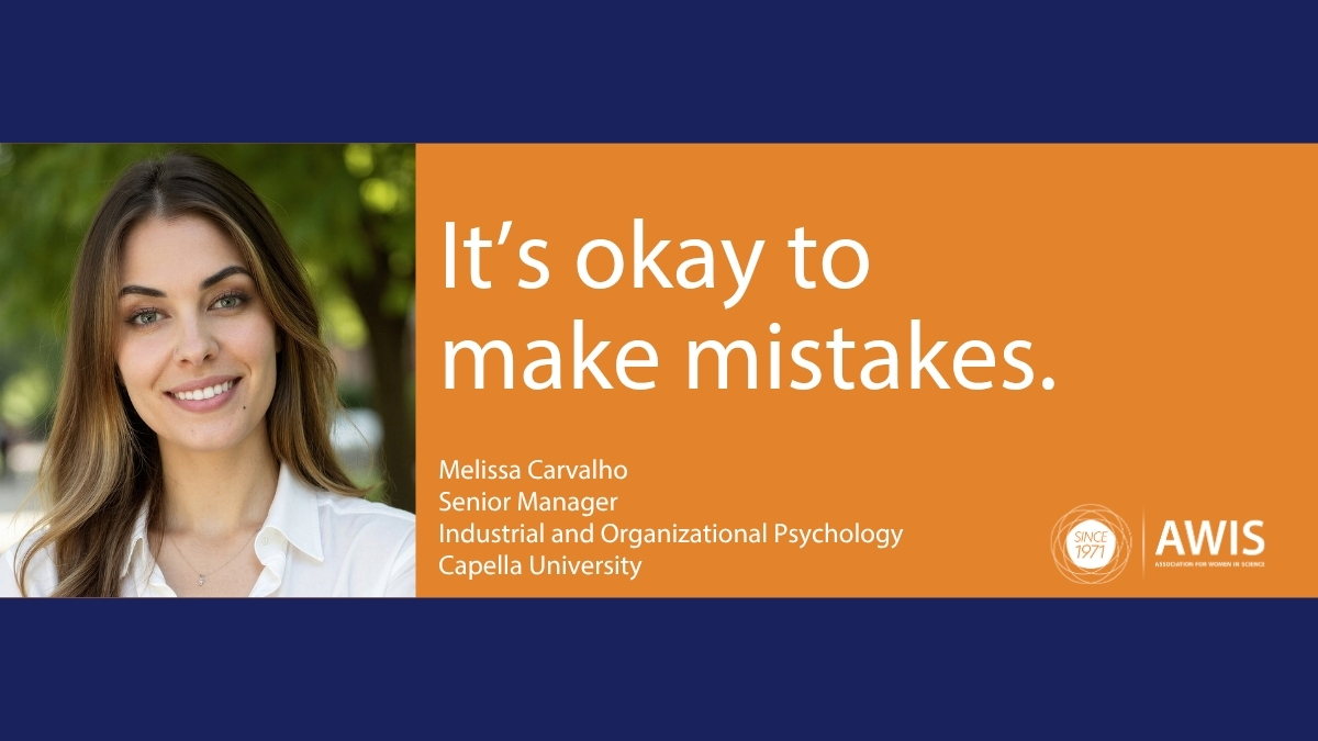 AWISNational's tweet photo. Melissa Carvalho recently began her PhD studies in Industrial and Organizational Psychology. Getting involved with the AWIS community helped her meet other women in STEM, and hearing their stories has kept her motivated, even on the toughest days. https://t.co/89PxyzxFww https://t.co/6xlUxbj3sV