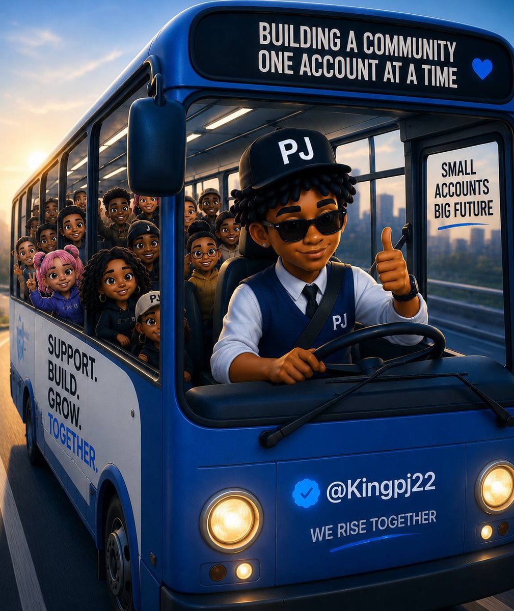 Kingpj22's tweet photo. Hop on the bus. 🚌

We’re building a community, not chasing numbers.

If you’re serious about growing your 𝕏 account, take a seat in the comment.

Let’s build together. 🤝 https://t.co/1UE0l17eL7