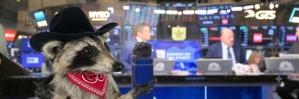 racoonwifcoin's tweet photo. the dog wore a hat and did $4 billion.
the racoon wears a hat and already has a criminal record.

website is live, check it out: https://t.co/CpgPnAAVWU https://t.co/7pOLda0dFS