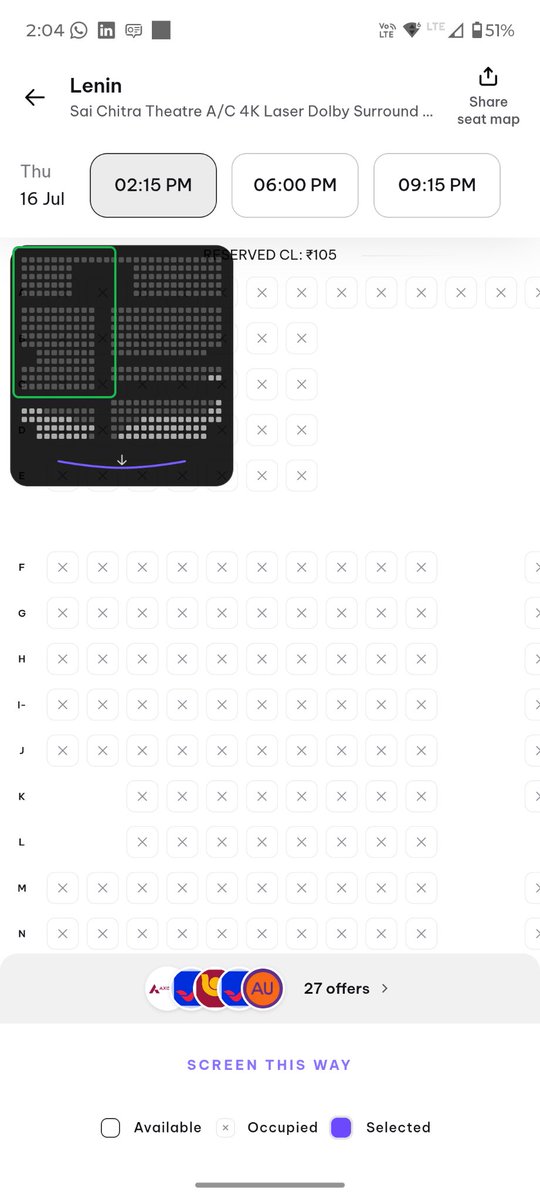 imranbashak4's tweet photo. @AkhilAkkineni8 @iamnagarjuna @vamsi84 @AnnapurnaStdios @SitharaEnts #Lenin day 7 second (Night) show House full💥, first three shows more than 85% full in #Madanapalle...Tremendous hold

#BlockbusterLENIN
@AkhilAkkineni8 #BhagyashriBorse @iamnagarjuna @vamsi84 @AnnapurnaStdios #ManamEnterprisesLLP @SitharaEnts

#Nagarajuna
#Nagachaitanya
#Akhil https://t.co/LZoMoCFv13