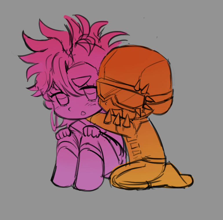 oolongteea's tweet photo. hii here’s a wip of my mohawk #rexeve https://t.co/Pt4TQkrV9w