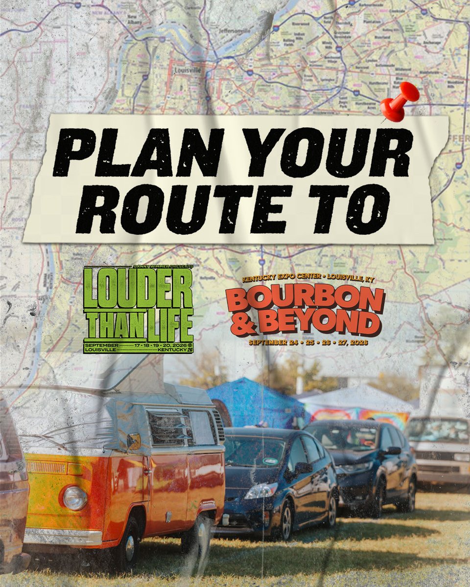 andbeyondfest's tweet photo. Two weekends. One game plan.
Whether you're heading to Louder Than Life or Bourbon & Beyond, your trip starts before the gates.

🗺️ Plan your route.
🚌 Reserve your shuttle.
🅿️ Lock in premium parking.

Travel smarter so you can spend more time where the music is: https://t.co/0wYtTyHoRT