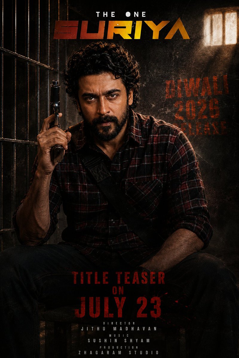Suriyazzzz's tweet photo. #Suriya47 ๐ฅ @Suriya_offl @jithumadavan
@ZhagaramOffl Concept Poster ๐ฅ #S47
Diwali release ๐ฅ Title teaser on July23
#VishwanathAndSons @vamsi84
@SitharaEnts #Suriya47 #Suriya48 #Suriya49 #Suriya50 #Karuppu https://t.co/c5oas7yvkR