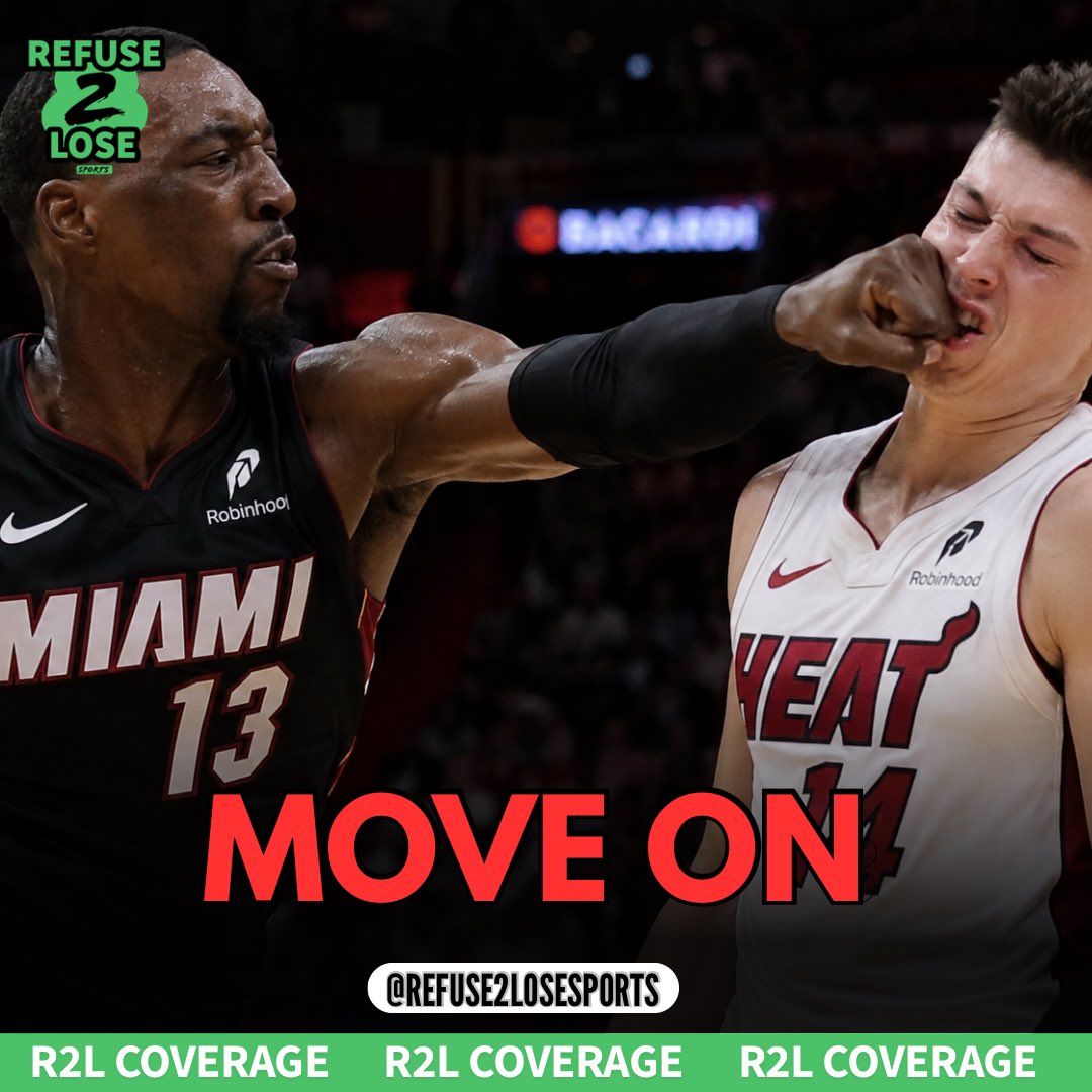 R2LSports's tweet photo. NEWS: An NBA spokesperson has spoken on the Bam and Tyler physical altercation : "After discussing with the players involved and the NBPA, everyone would prefer to move on from this unfortunate circumstance, and no further action will be taken by the league." Per @ShamsCharania https://t.co/jn6sarMF1W