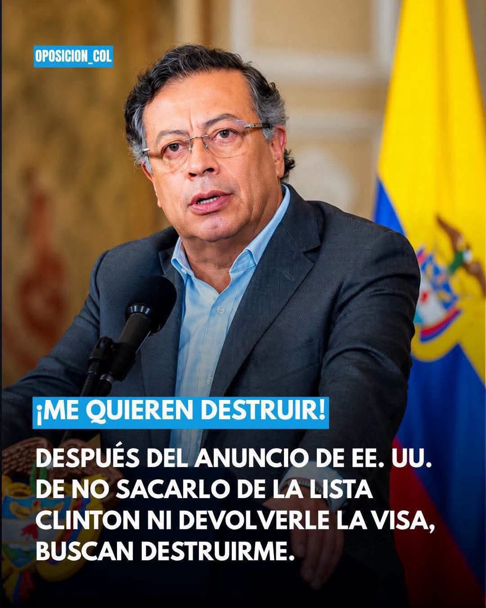 CapGusXMan's tweet photo. Se destruyó usted mismo. Se creyó Simón Bolívar, Julio César, Napoleón Bonaparte, Alejandro Magno y hasta Bugs Bunny. Pisoteó las leyes a su antojo y le faltó al respeto a Colombia como nunca antes. ¿Qué hizo para terminar en esa lista? Usted mismo debe conocer la respuesta. https://t.co/tU1Nu9mnnm