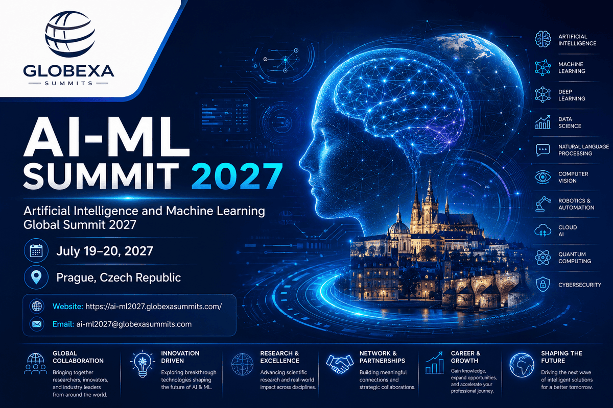 aimlsummit's tweet photo. We're proud to announce the #ArtificialIntelligence &amp; #MachineLearning Global Summit 2027!

📅 July 19–20, 2027
📍 Prague, Czech Republic 🇨🇿
🌐 https://t.co/oPBPRR6IN4
#AI #MachineLearning #AIMLSummit2027 #Prague #TechConference #Innovation https://t.co/i3JCesw5VC