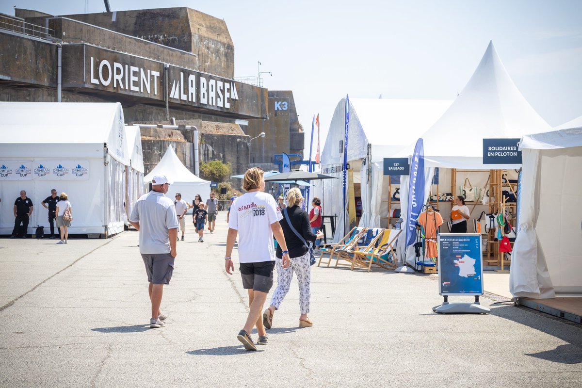 LorientAgglo's tweet photo. 📣 @DrheamCup, grand prix de France de course au large 
⛵ Les arrivées se sont enchainées aux pontons
🎪 Venez découvrir les bateaux, le village de course &amp; le stand de Lorient Agglo
🗓️ Jusqu'au 19 juillet à Lorient La Base ! https://t.co/m4nWSZWm2p