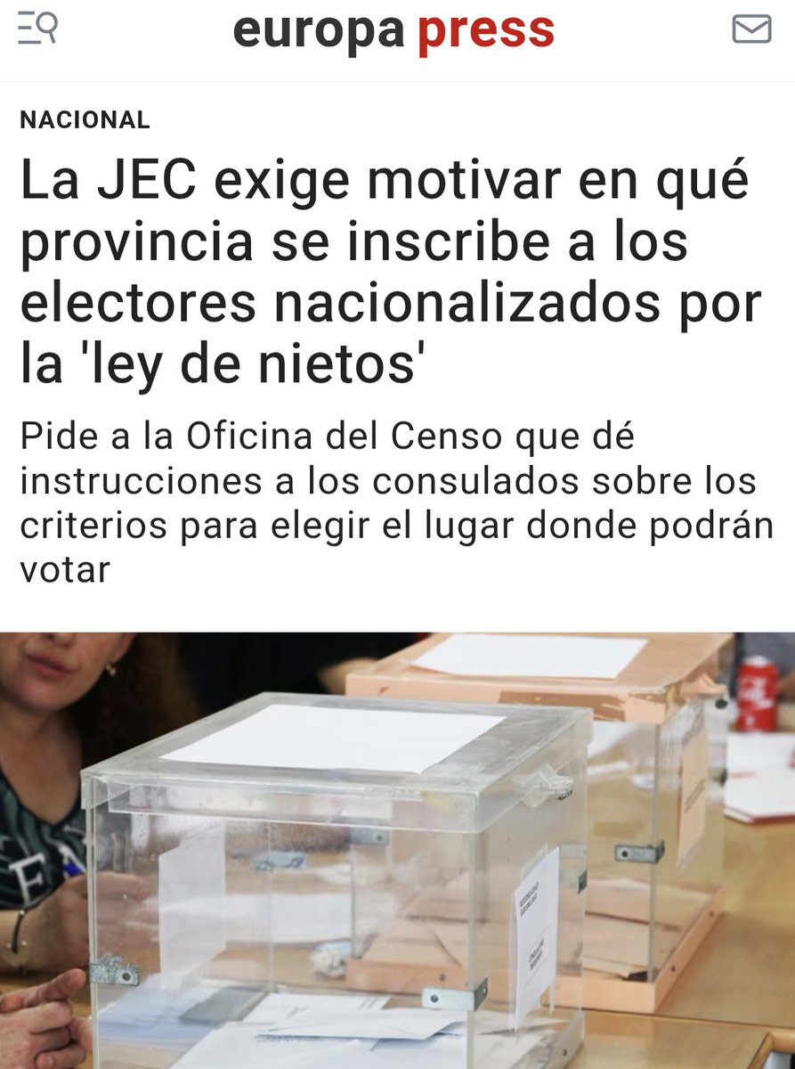 LMPardoAbogado's tweet photo. 💣 LEY DE NIETOS. IUSTITIA EUROPA LO VUELVE A HACER

La denuncia de @IustitiaEuropa ante la Junta Electoral Central dio en la clavo. La JEC asume las medidas que veníamos reclamando y, tal y como solicitamos, exige que quede suficientemente motivada la provincia de inscripción cuando no derive de la última residencia en España. También reclama conocer los criterios y el soporte documental utilizados, además de avanzar hacia su homogeneización.

👊 Como ya ocurrió en las últimas elecciones europeas, Iustitia Europa es el único partido que vuelve a actuar donde otros callan. Esto nunca fueron "teorías conspirativas"; era defender la transparencia electoral y la igualdad de todos los españoles.

👊 La sociedad civil vuelve a marcar el camino. Primero actuamos nosotros y después llegan los demás.

🫵 Gracias por ser protagonista del cambio.