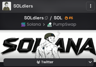 poe_real69's tweet photo. solana:B4ptaVsUe6YbtBwAS38WFeweSrVNfQLCcj9JRrtjU8vn dex finally updated. let's send this shit to a billy

Make sure to follow the main x page as well @SOLdier_HQ 

Community link here

https://t.co/qlWMswpRJU https://t.co/wp2dqZhftm