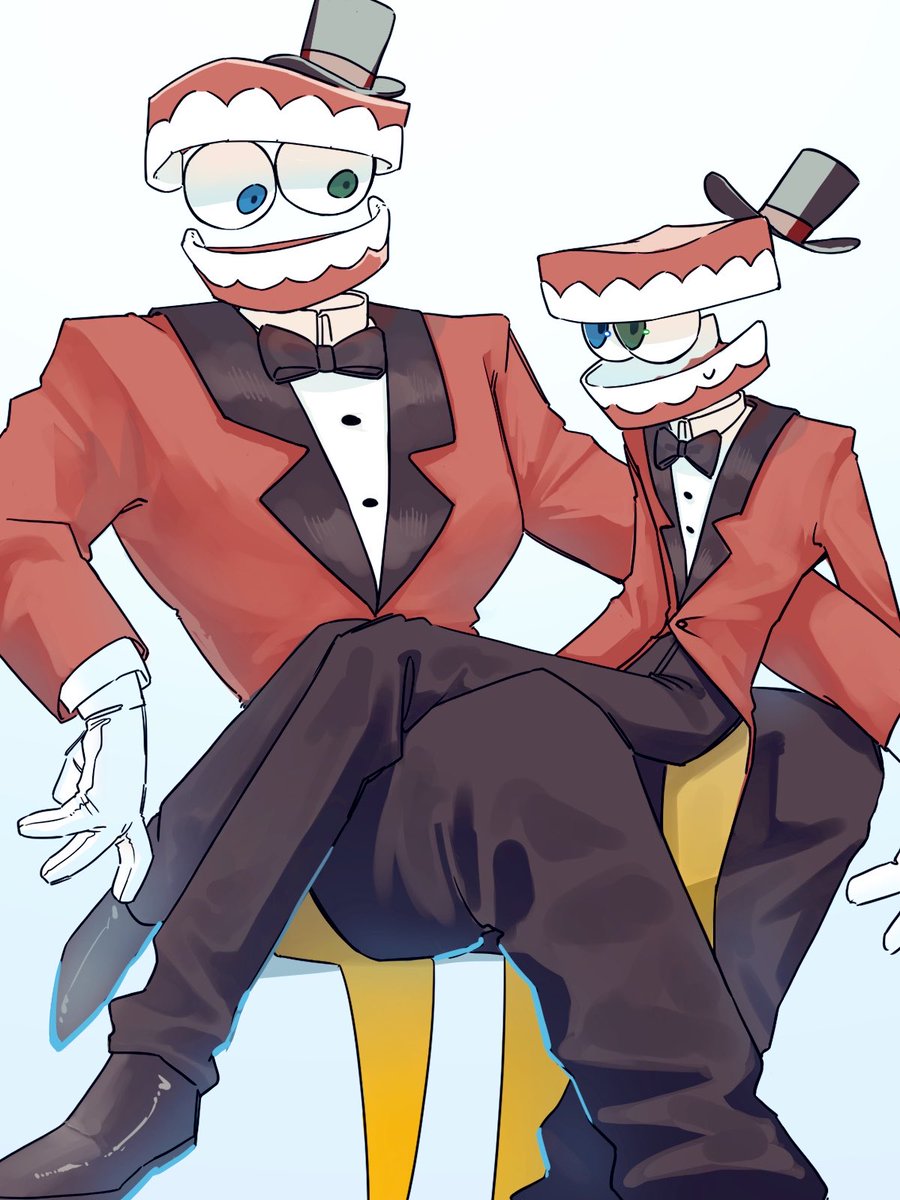 orkwii's tweet photo. #cainefanart 🎩×🎩...？ https://t.co/QcKRrh4siZ