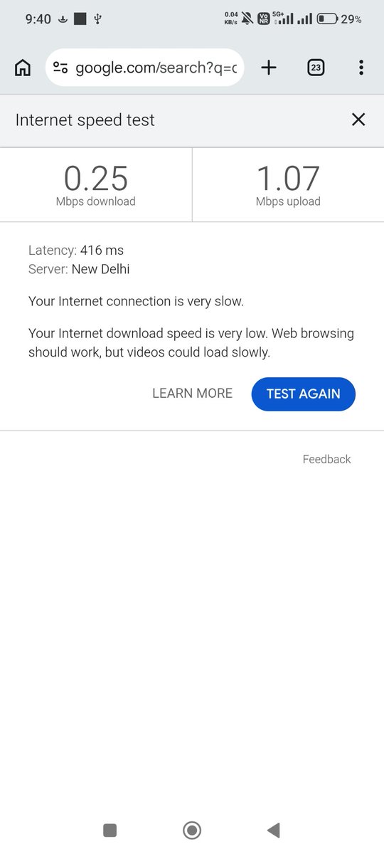 raghaw143's tweet photo. @reliancejio @JioCare Network issue last one week..
Network show 5G+ but speed are very slow  Why ? https://t.co/2ANishhNXN