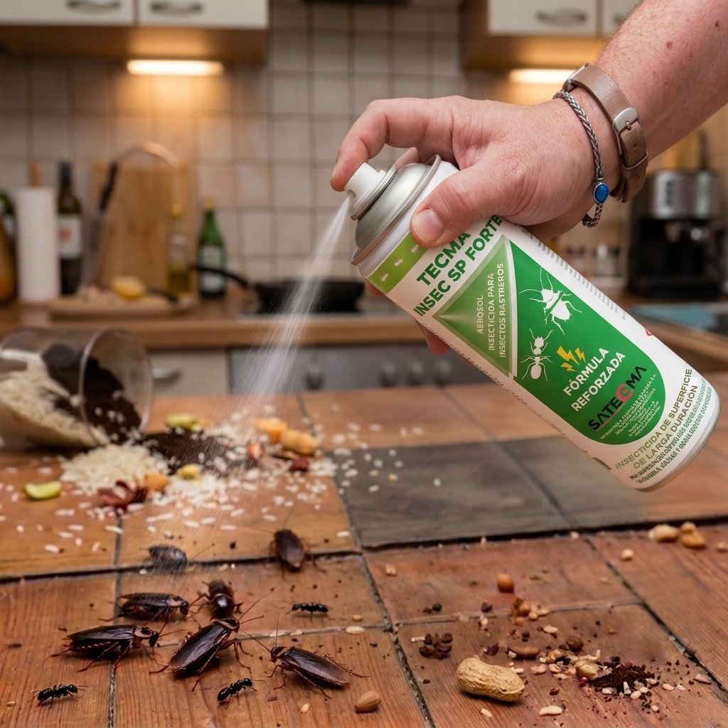 Satecma's tweet photo. 🌡️🪳 Julio + calor = temporada alta de cucarachas y hormigas.
No esperes a verlas en la cocina. TECMA INSEC SP FORTE: triple principio activo + efecto barrera. Elimina y protege. 💥
🛒 Cómpralo ya 👉 https://t.co/504HTtvpmi
#Cucarachas #ControlDePlagas #Insecticida https://t.co/ko3ZWfYzTj
