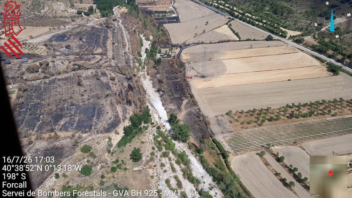 GVA112's tweet photo. (18:12 h). Actualització. Permaneix al #IFForcall:
➡️1 unitat de @GVAbforestals https://t.co/gwKPs2YuBa